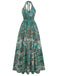 Green 1940s Ruffle Collar Swing Dress 2