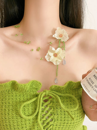 Orecchini a Clip Vintage con Perle Finte a Goccia 2