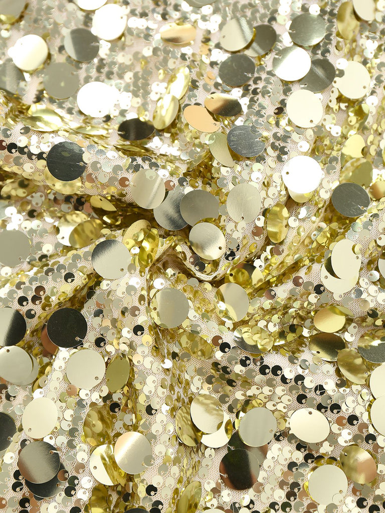 Abito paillettes e lacci con scollo a V profondo anni '80