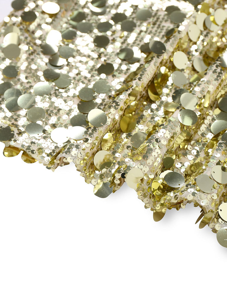 Abito paillettes e lacci con scollo a V profondo anni '80