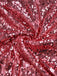 Abito lungo con spacco alto in paillettes rosa anni '20