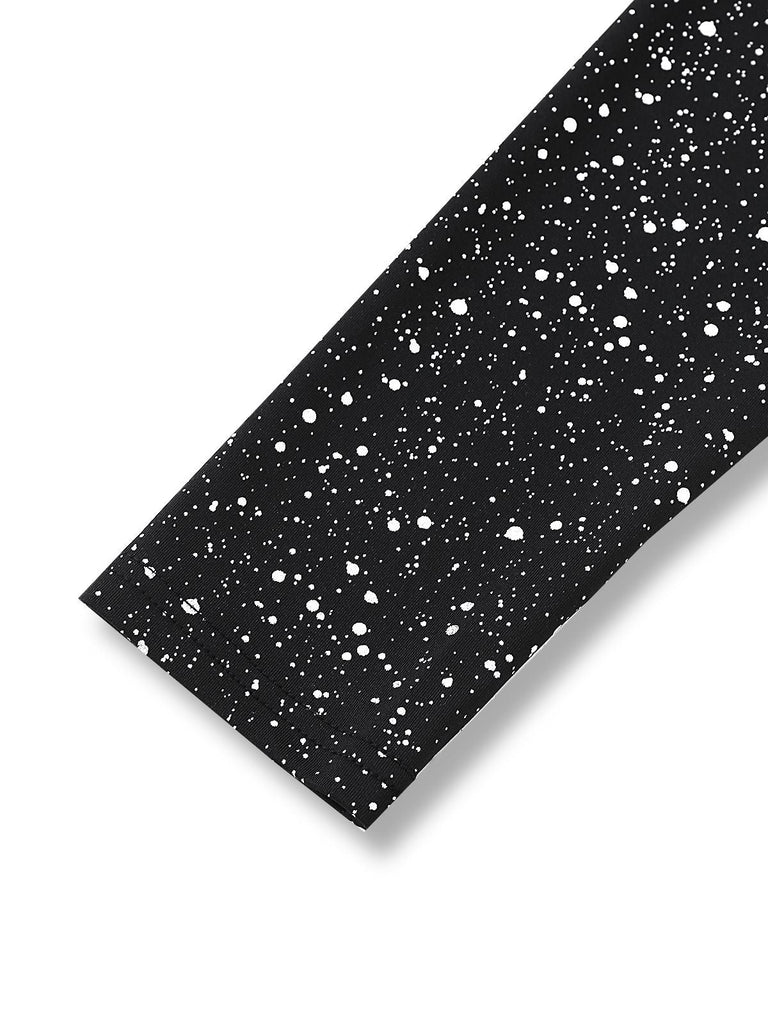 Abito aderente in pizzo con spalle scoperte e metallizzato nero anni '80