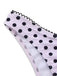 Set tankini a pois con fiocco e scollo all'americana rosa anni '50