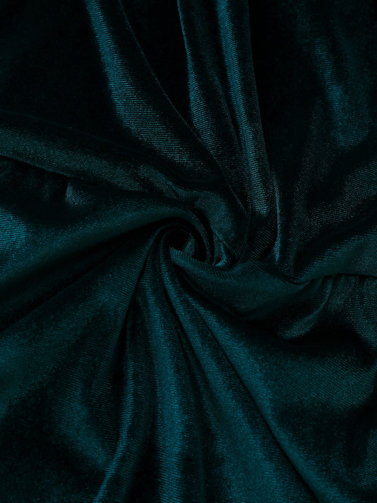 Abito lungo in velluto a maniche corte anni '30