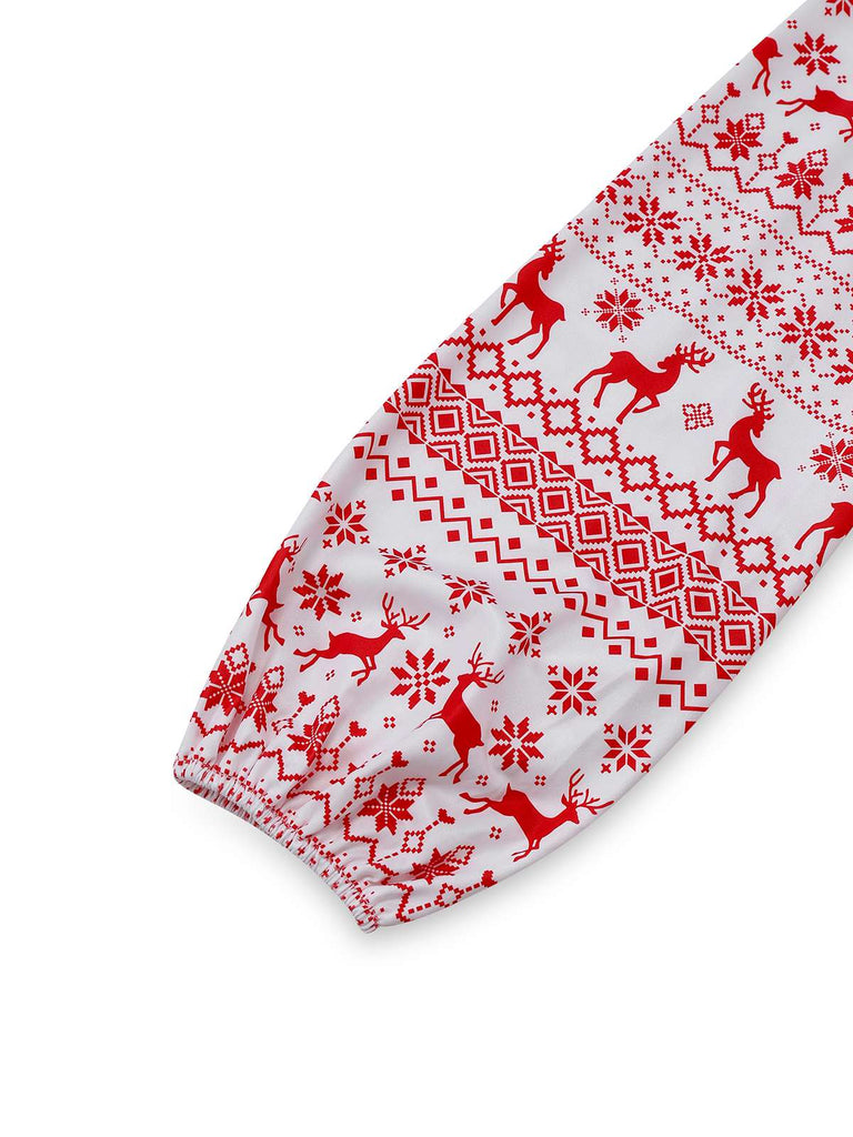 Abito stile renna natalizia con lacci e schiena scoperta rosso anni '60