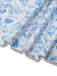 Abito a balze floreale con spalline sottili blu anni '70