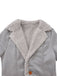 Cappotto in camoscio di media lunghezza con revers anni '30