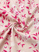 Abito floreale con scollo a V e maniche a sbuffo rosa anni '40