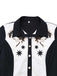 Abito in cotone ispirato al western con cavallo e stella anni '50