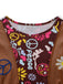 3PCS Costume Anni '70 Hippie Vintage con Frange