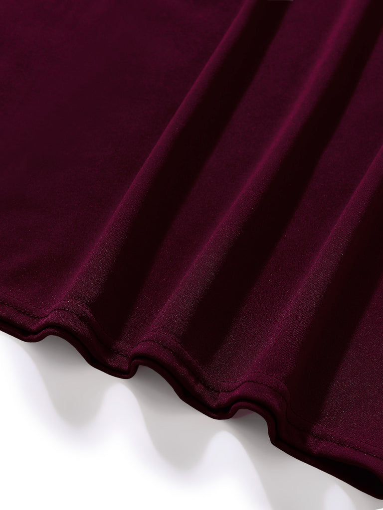 Abito aderente glitter in rete con scollo a V anni '60