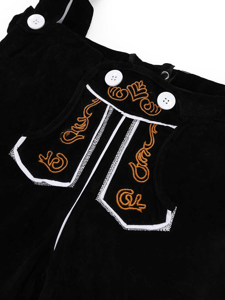 2PCS Costume Oktoberfest con camicetta e pantaloncini anni '60