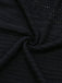 Abito in maglia con scollo all'americana nero anni '70