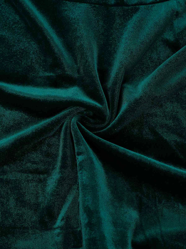 Mini abito natalizio in velluto e peluche con spalline sottili anni '70