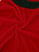 Completo con abito Jovie da elfo di Natale rosso anni '70