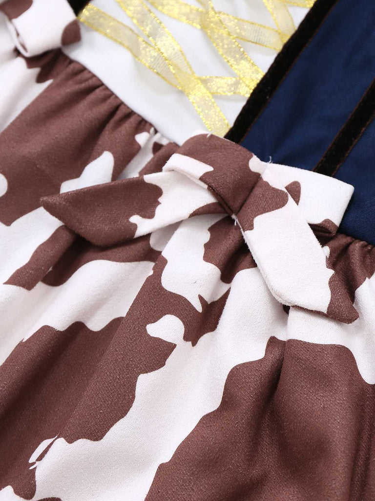 Costume da cowgirl western con frusta anni '40