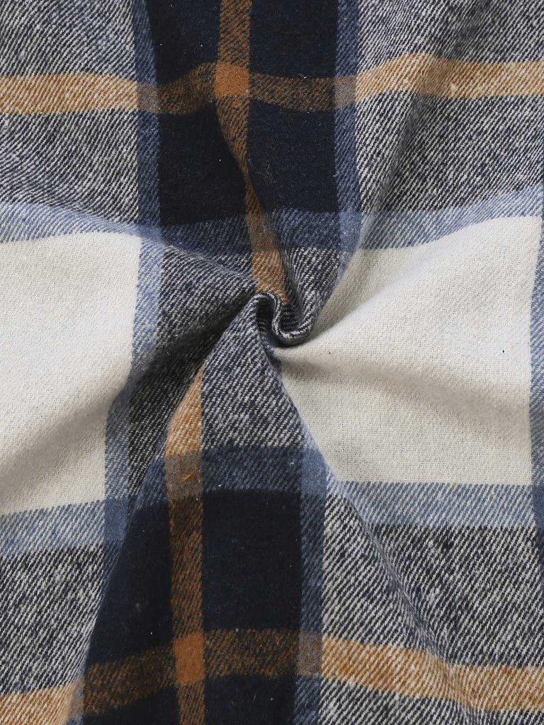 Abito camicia a quadri con cintura multicolore anni '60