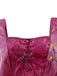 2PCS Top e gonna Hocus Pocus viola in pizzo floreale anni '30