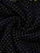 Abito in maglia con pois e fantasma Halloween nero anni '60