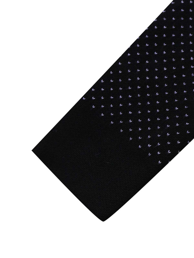 Abito in maglia con pois e fantasma Halloween nero anni '60
