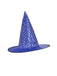 Abito in tulle da strega stellata Halloween blu anni '70