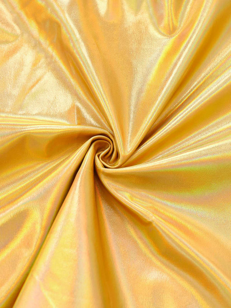 Abito metalliche con bretelle olografiche anni '70