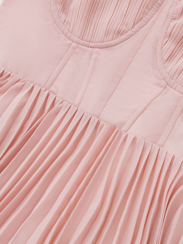 Abito da sera a pieghe con spalline sottili anni '30