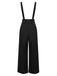 2PCS Camicetta colletto a righe e pantaloni bretelle nero anni '30