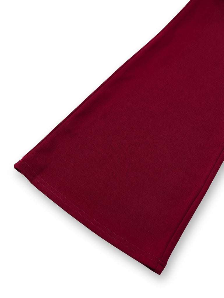 2PCS Top punk senza spalline con fibbia in metallo e pantaloni anni '70