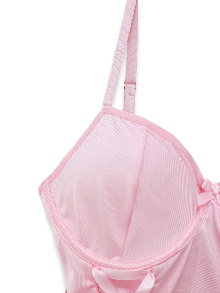 Completo body con corsetto e pizzo anni '60