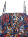 Abito lungo in stile boho con spalline sottili anni '70