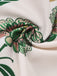 Tuta lunga boho floreale patchwork con lacci bianco anni '70