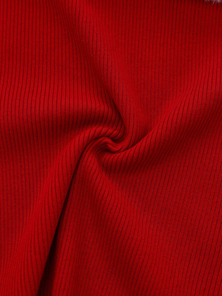 Abito aderente color block con spalle scoperte anni '60