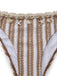 [Pre-Vendita] Set Tankini in Crochet a Righe con Ornamenti Conchiglie e Stella di Mare 3D Kaki Anni '50 6