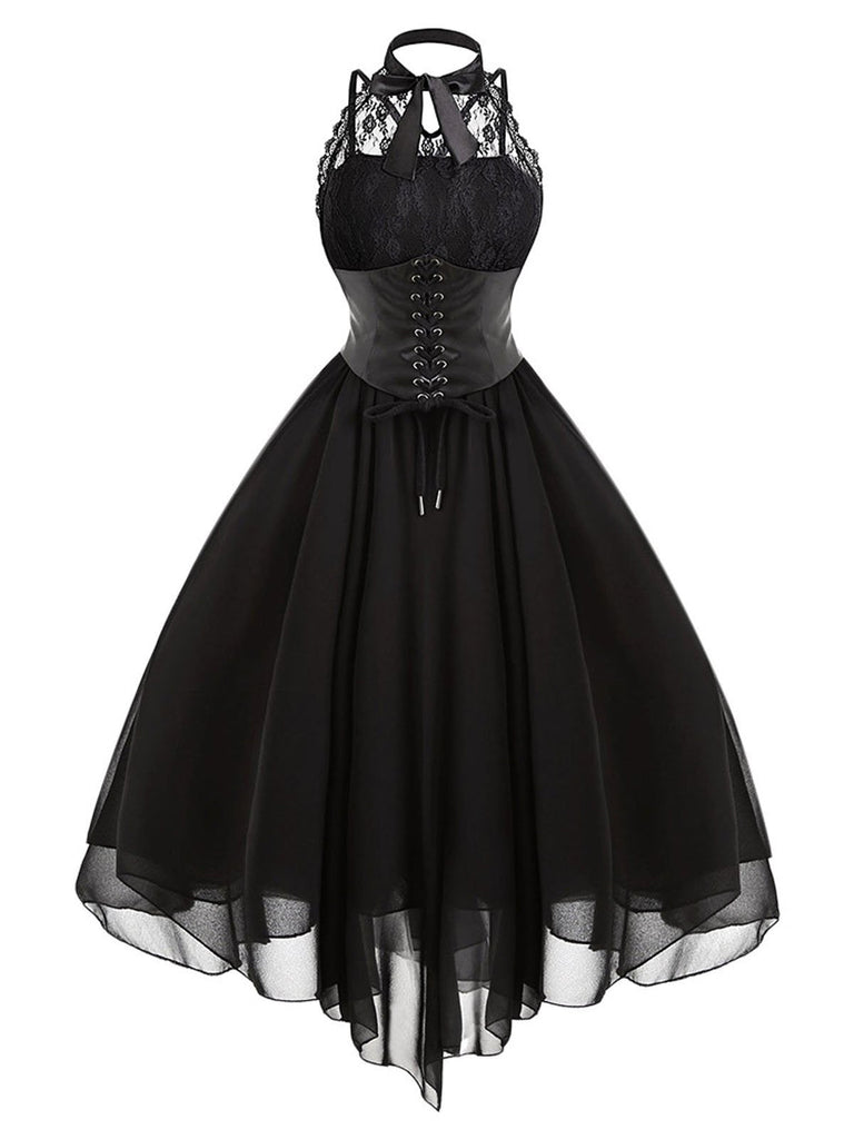 Abito in pizzo gotico steampunk di Halloween anni '80