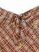 [Pre-Vendita] Abito Light Brown con Volant a Quadri Lemon Pencil Anni '60 6