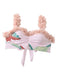 Costumi floreale 3D con spalline sottili rosa anni '50
