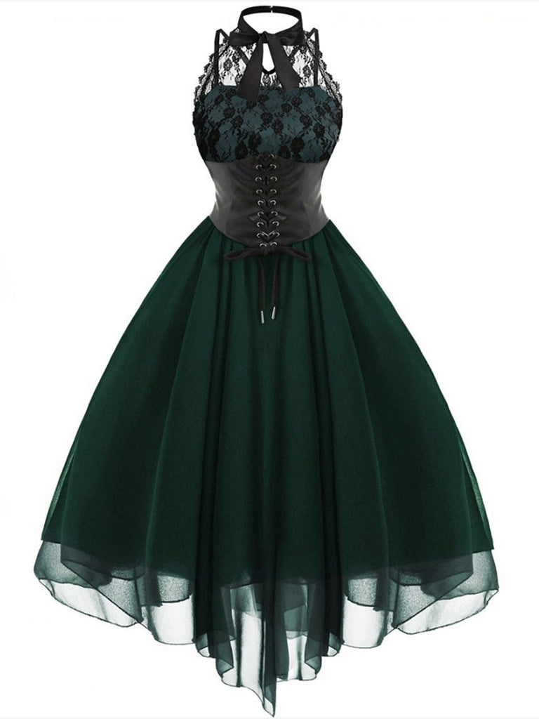 Abito in pizzo gotico steampunk di Halloween anni '80