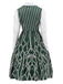 Abito Wicked a righe irregolari patchwork verde anni '60