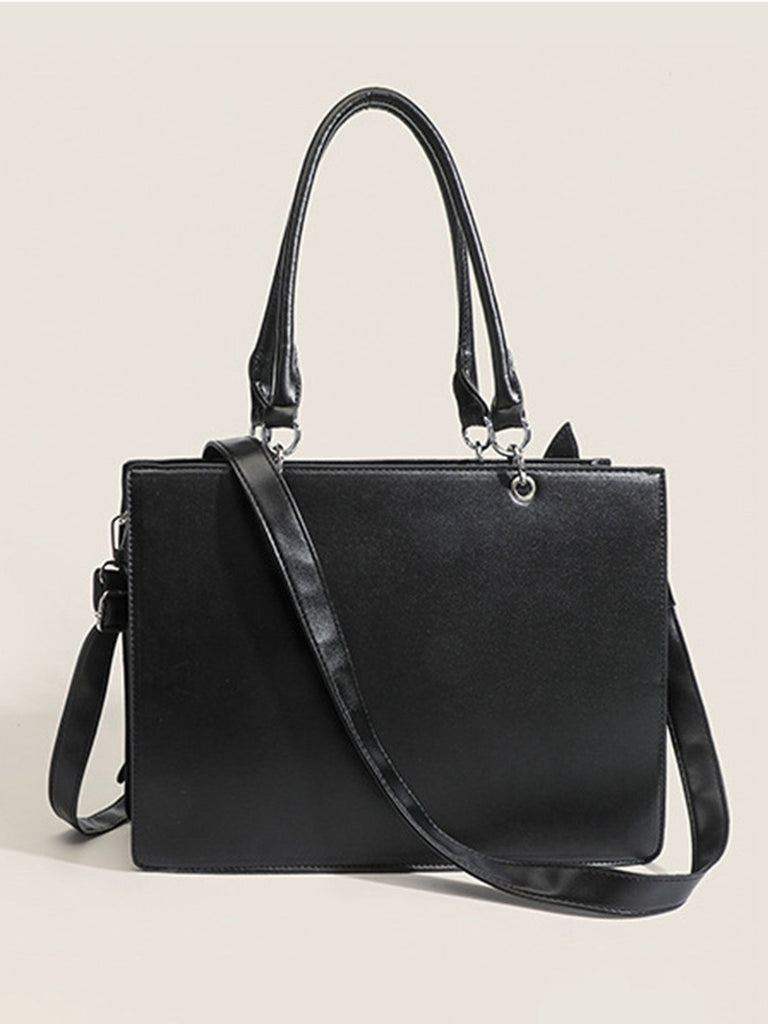 Borsa a mano con catene a forma di ragno e farfalla gotica