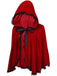 Mantella di velluto con pizzo di Halloween degli rosso anni '50