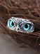 Anello vintage con gufo e malocchio
