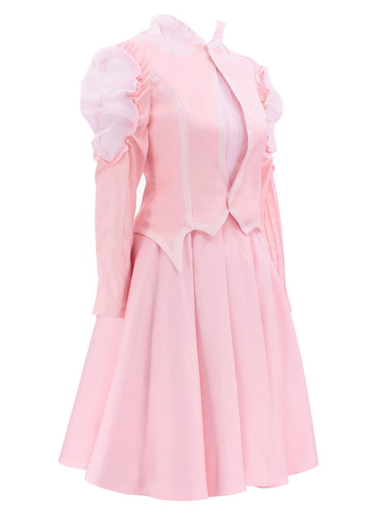 Set di costumi Glinda ispirato a Wicked rosa anni '60