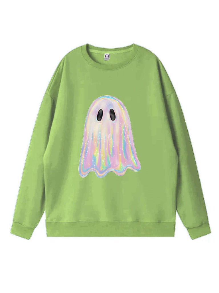 Felpa vintage con fantasma Halloween anni '80