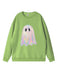 Felpa vintage con fantasma Halloween anni '80