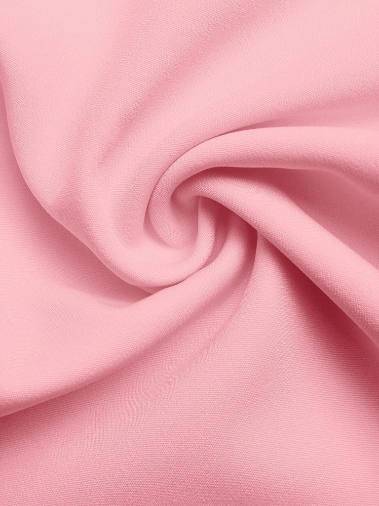 Abito a Linea A Senza Maniche Collo Tondo con Perle Rosa Anni '60