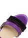 Sandali con Plateau Open Toe e Cinturino alla Caviglia con Tacco Blocco Viola 3