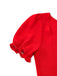 Red-1940s-Solid-Empire-Waist-Dress-sleeve-view