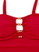 Costume Intero Ruched con Taglio Contenitivo Anni '50 7