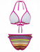 Set Bikini Bohémien Geometric in Maglia Halter Anni '70 11